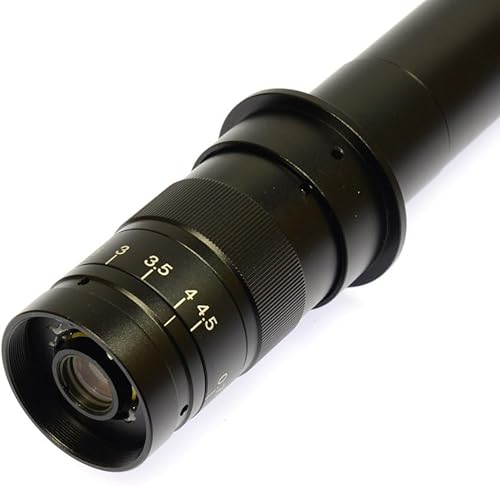 Miniatura 3 de HAYEAR Objetivo de la cámara del microscopio de la industria del adaptador Fde la lente de cristal del C-Mount del zoom, máximo monocular 180x