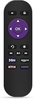 Gvirtue Replacement Remote Control for Roku Models: Roku 1, Roku 2(HD, XD, XS), Roku 3, Roku LT, HD, XD, XDS, Roku N1, Roku Express, Roku Express+ (Remote)