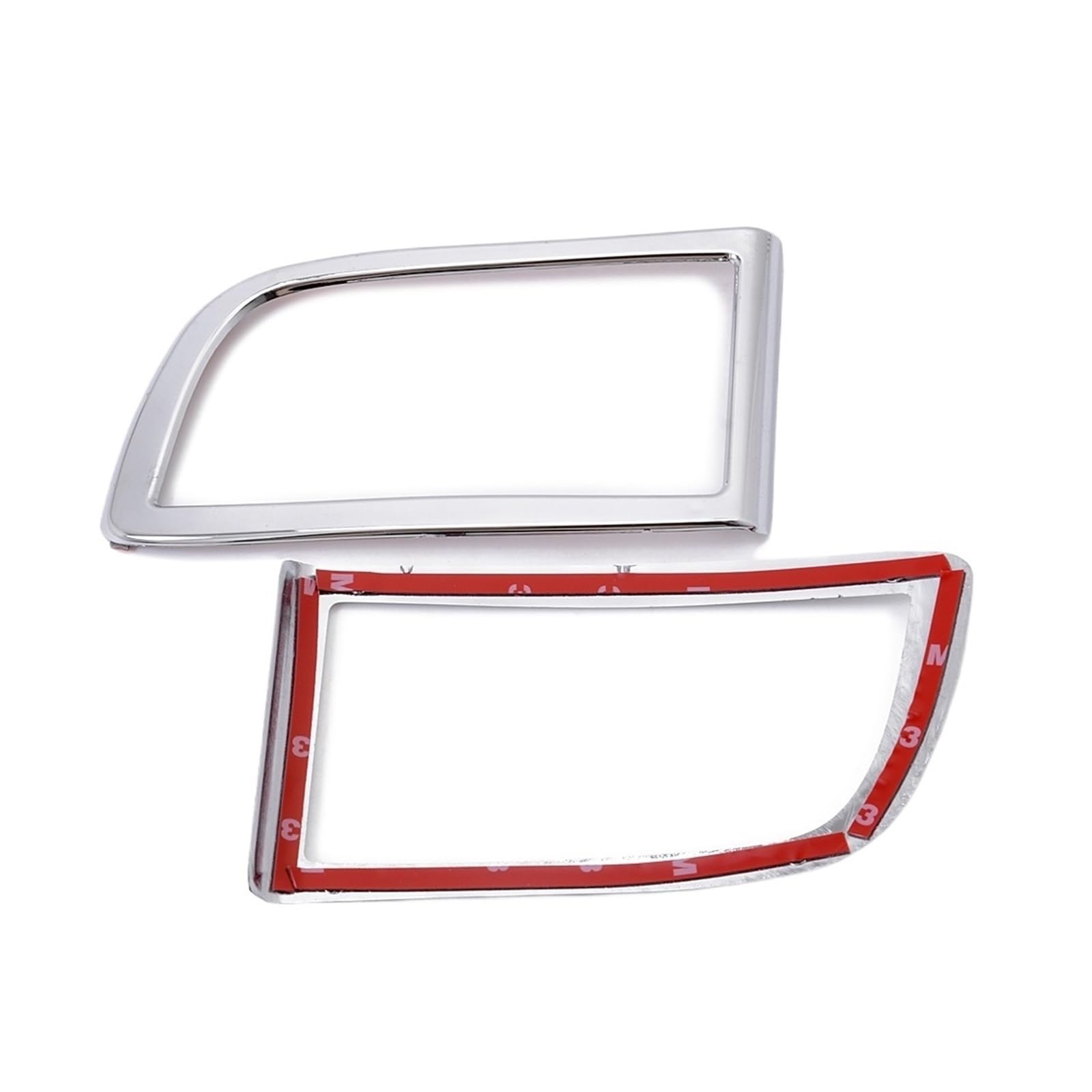 2pcs Car Rear Fog Light Lamp Foglight Cover Trims, Fit For Toyota, Land Cruiser Prado FJ120 2003-2009 Chrome Osłona tylnego światła