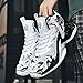 NCNDB Men's Women's High Top Basketball Shoes Breathable Non Slip Outdoor Running Sports Fashion Sneakers Black 11.5/10 US