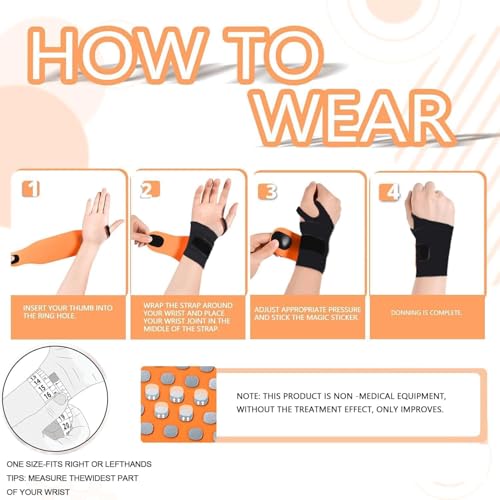 Image of Wrist Brace,Wrist Support for Carpal Tunnel Pain Relief,Ulnar Brace Ultra-Thin Elastic for Tear,Wrist wraps Repetitive Wrist Use Injury,Fits Both Wrists