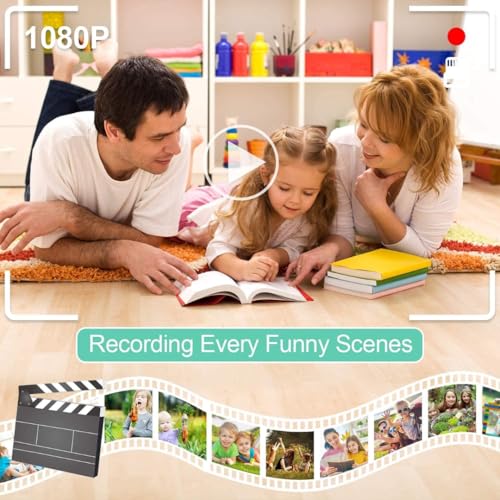 Image of Kids Digital Camera for Photos & Videos | Mini Camera Toy with 2-Inch Screen & USB Rechargeable | Fun & Educational Gift for Boys & Girls Age 3-15 | Easy to Use for Kids (Green)