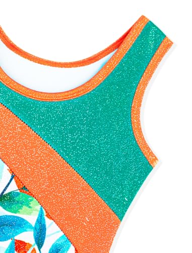 Image of HOZIY Leotards for Girls Gymnastics Kids Children Biketard Snowflake Ribbon Blue Purple Hot Pink Sparkle