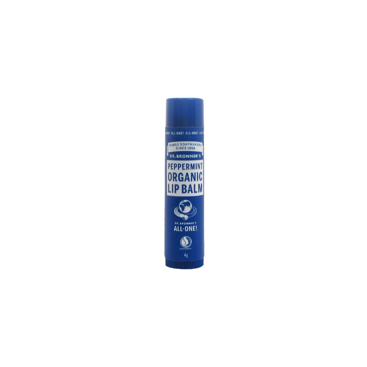 Dr Bronner's - Peppermint Lip Balm, 4g Bar