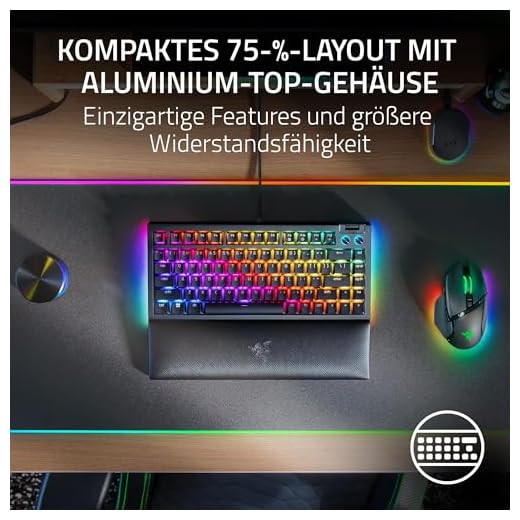 Razer BlackWidow V4 75% Gaming-Tastatur