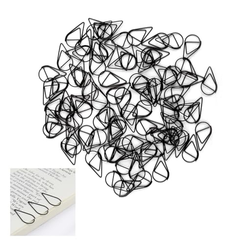 200 Pcs Durable Briefklammern, Wassertropfen Form Papierklammern...