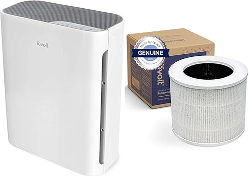 LEVOIT Purificadores de aire para habitaciones grandes del hogar, limpiador de filtro HEPA con filtro lavable para alergias y filtro de repuesto