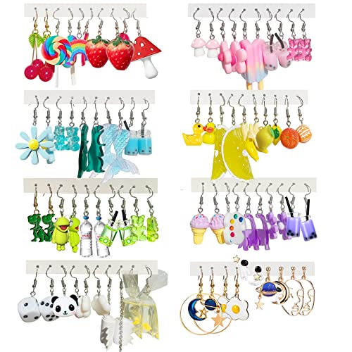 Boucles d'oreilles de fruits et poissons rouges à offrir pour un anniversaire
