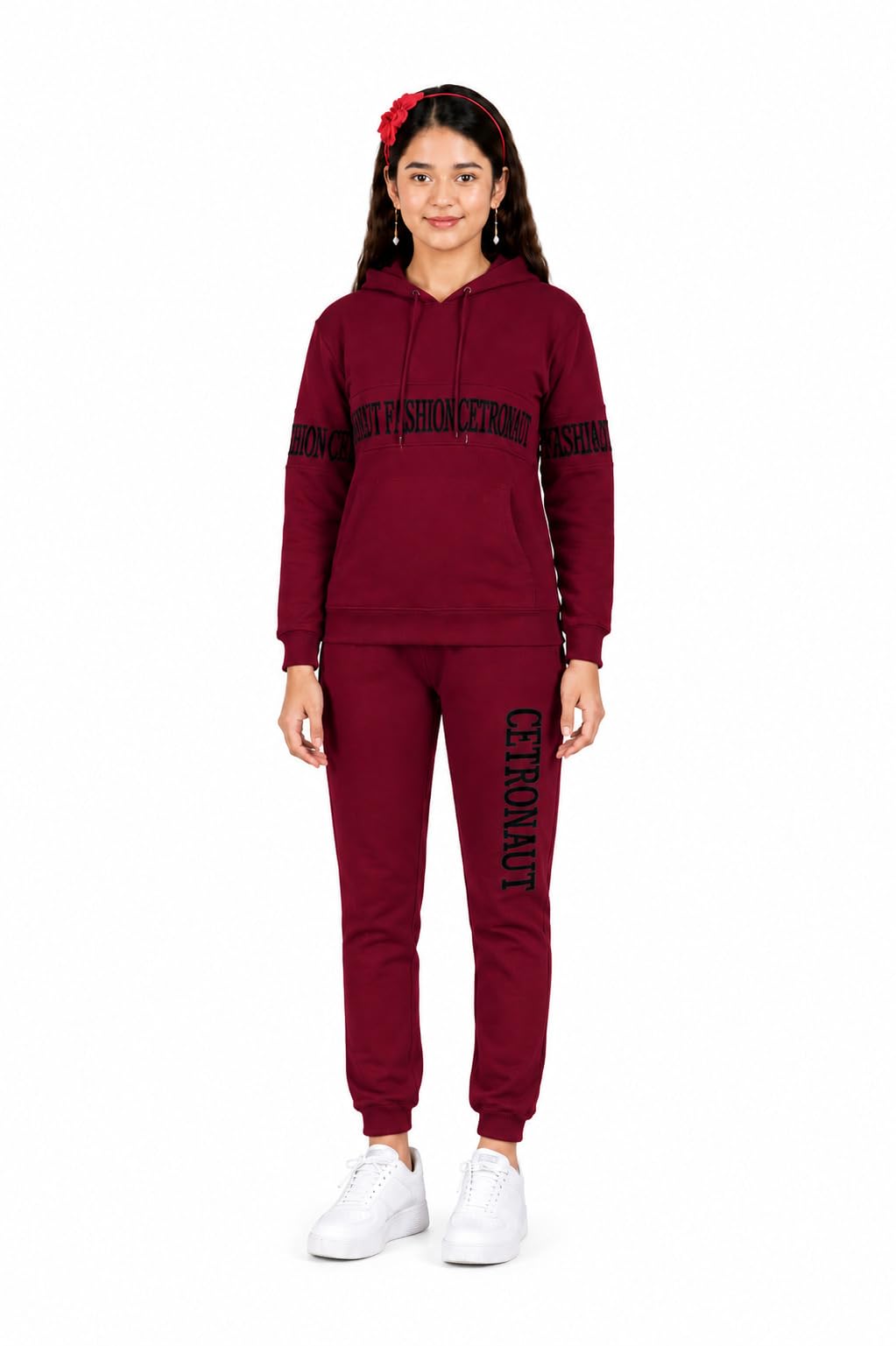 OX-Girls Typography Printed Hood Long Sleeves Tracksuit-92-picture-30