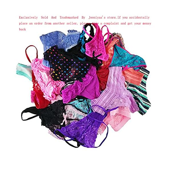 jooniyaa Women Variety of Underwear Pack T-Back Thong G-String Panties（20pcs,M）