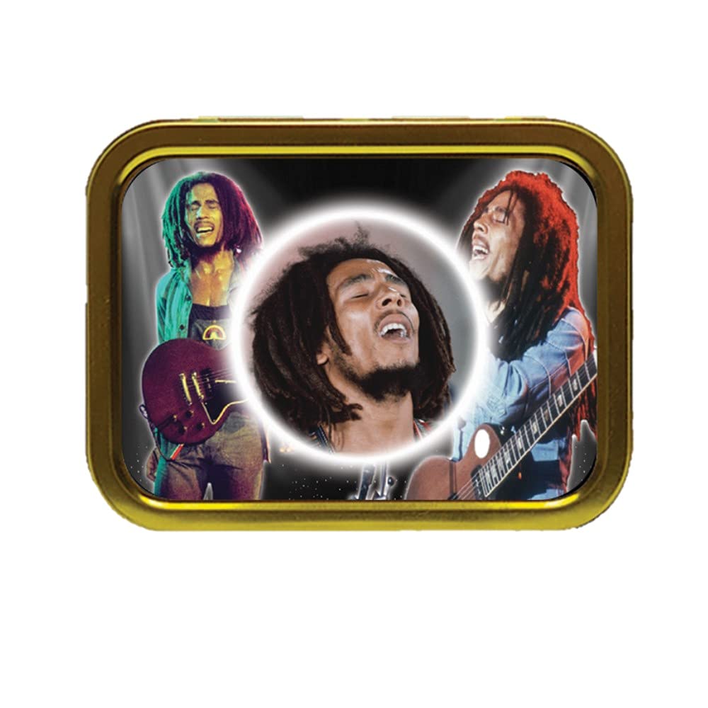 Personalised Gift Products Gold Bob Marley Icon Gift Tobacco Tin & Products