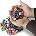 Wiz Dice DND Dice Set - 140 Pieces Total (20 Sets of 7 Dice in Unique Colors) & Storage D&D Dice Bag-Polyhedral Role Playing Dice - Perfect DND Accessories for TTRPG Dice Games - Bag of Tricks