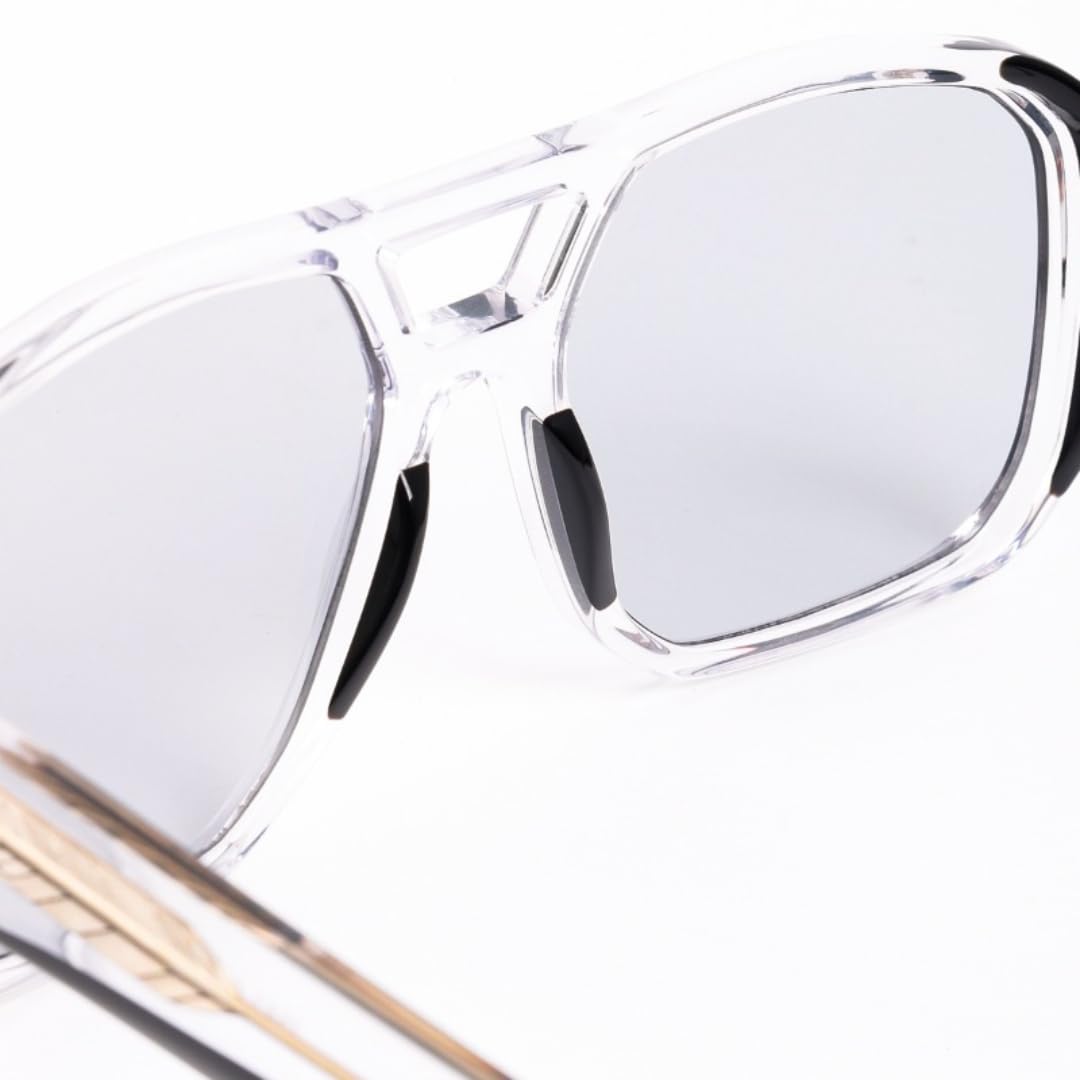 Gafas de sol de acetato hechas a mano, estilo retro, para exteriores, montura grande, protección UV400.
