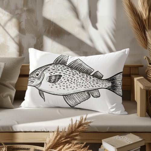 Housse de coussin industrielle imperméable 50x75cm CEVAN soie matelassé