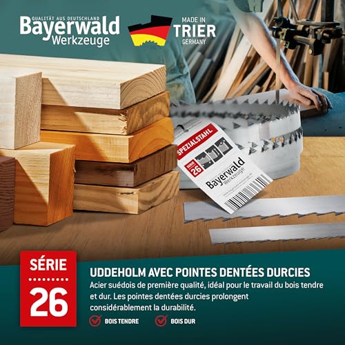 Lame de scie à ruban 1400 x 6 pour découpe de bois Einhell