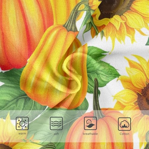 Joisal Cotton Girls Underwear Toddler Pumpkins Sunflowers Leaves Cute Panties Girl Fun Print Briefs Kids Undies 2t3