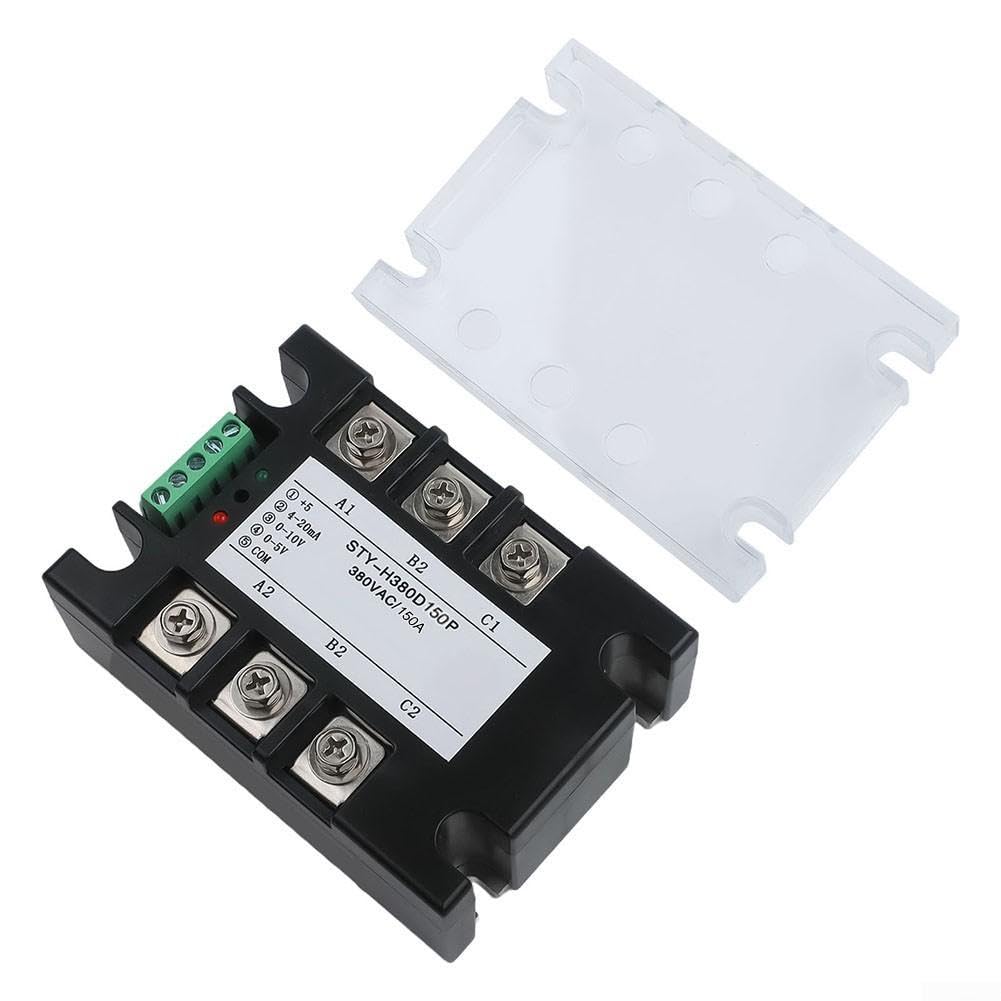 Regulador de velocidad 380 V 150 A para motores eléctricos, regulador de voltaje de 3 fases con tecnología tiristor, regulador de potencia 380 V AC para máquinas industriales, motor, regulador de