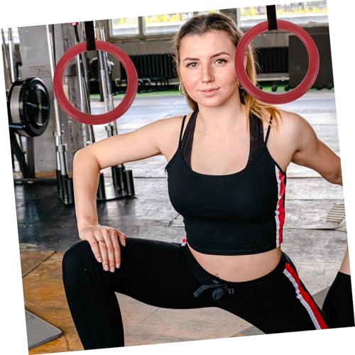 Anillas de gimnasia para fitness ibasenice 2 piezas rojo miniatura 6