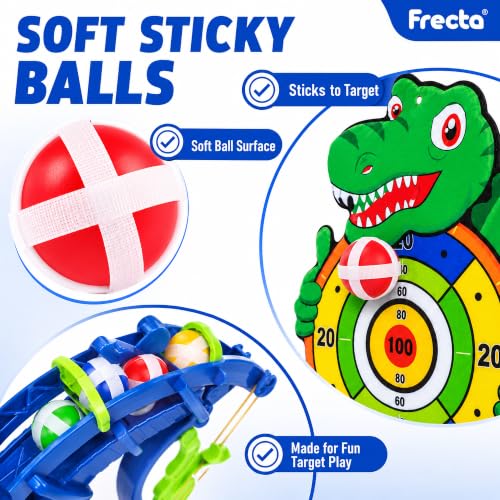 Image of Crocodile Sticky Ball Shooter Launcher Toy | Target Dart Game for Kids | Educational Indoor /Outdoor Playing Target Shooting Games | Gifts for Boys & Girls 7-14 Year Old