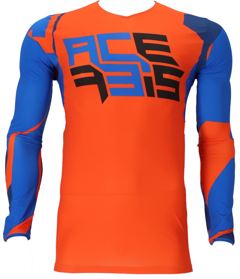 Acerbis J-Flex 1 Maglia Motocross (Orange/Blue,M)