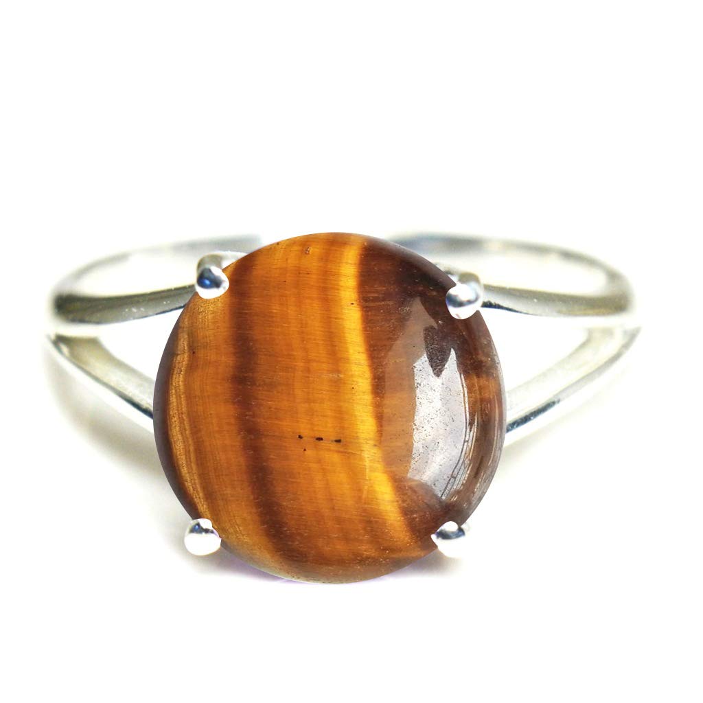 55Carat Choose Your Color Natural Round Gemstone Sterling Silver Ring for Her Friendship Love Sizes 5-13…