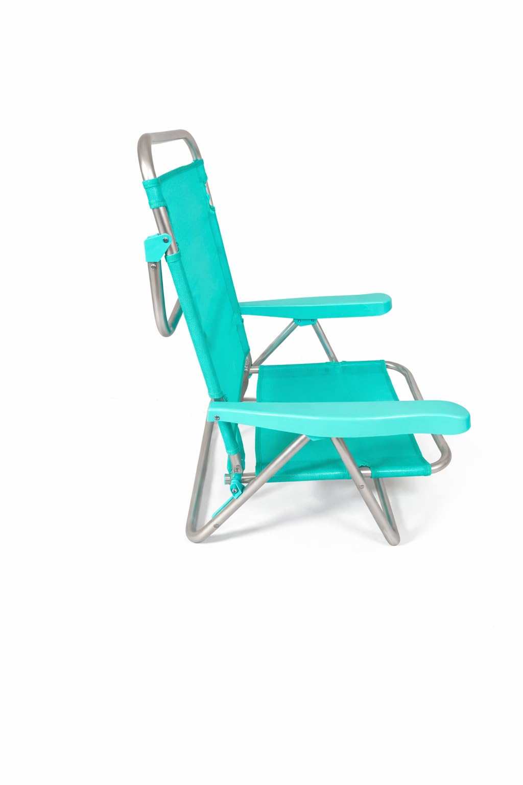 Creaciones Llopis Pack 2 Sillas de Playa Bajas Plegables Reclinables y Convertibles en Tumbona (Aguamarina)