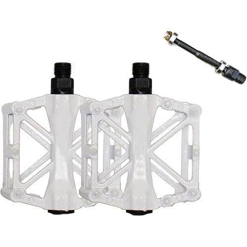 Free-fly Bicycle Pedal - Aluminum Bearing Bike Pedals with 16 Anti-Skid Pins - Lightweight Platform Pedals - Universal 9/16" Bike Pedal for Mountain BMX MTB Road Bike