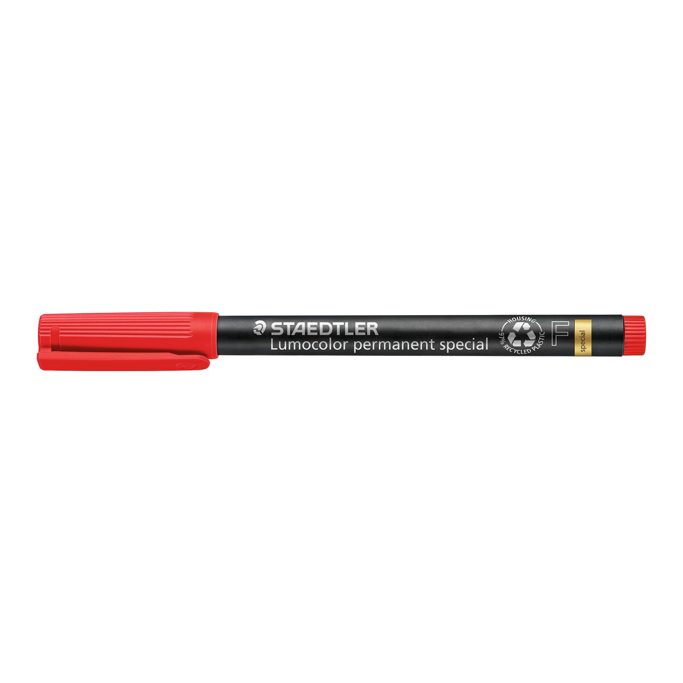 Lumocolor Special, Fine, Permanent Marker For Coated surfaces and Glass, Red 319 F-2