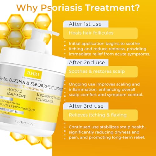 Image of Anti Fungal Psoriasis Conditioner for Psoriasis, Eczema & Seborrheic Dermatitis | with DHT Blockers, Mineral Complex & Tea Tree Oil | Soothes Dry Itchy Scalp & Supports Hair Growth for Men & Women
