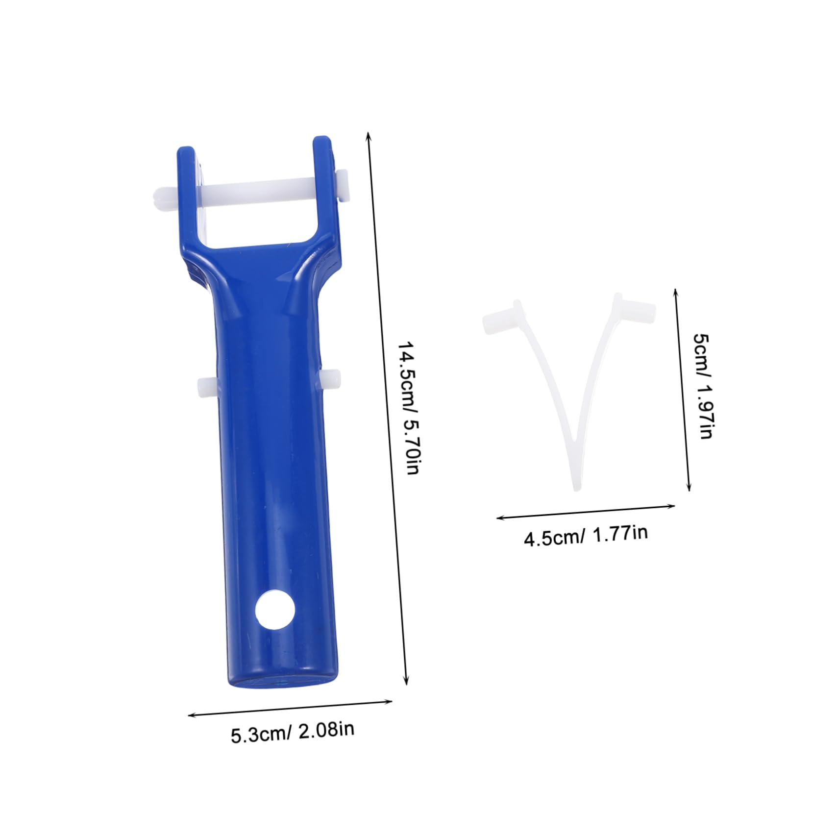 Abaodam 4Pcs Pool Vacuum Head Handle with V Clips Secure Fastening Accessories for Easy Installation and Versatile Pool Cleaning Tools