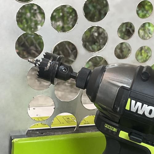 Vearter Bi-Metal Hole Saw Sets 3PCS, 20-32mm Cobalt M42 Bimetal Circular Hole Drill Kit Hex Shank, Thin Wall Wood Drill with Arbors, for Wood, Metal, Copper, Plaster, PVC, Steel Plate, Drywall 7 Vearter Bi-Metal Hole Saw Sets 3PCS, 20-32mm Cobalt M42 Bimetal Circular Hole Drill Kit Hex Shank, Thin Wall Wood Drill with Arbors, for Wood, Metal, Copper, Plaster, PVC, Steel Plate, Drywall - Image 7