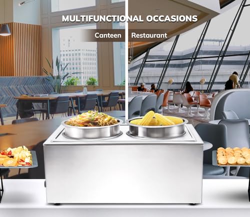Sybo ZCK165A-3 Commercial Grade Stainless Steel Bain Marie Buffet Food Warmer Steam Table thumb #3