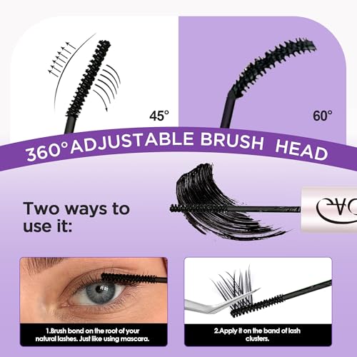 Image of GAQQI Lash Bond and Seal *2 Pcs, Lash Cluster Glue Waterproof Eyelash Adhesive Long Lasting 72h+ Lash Glue, Latex free Eyelash Glue (Pack 2)