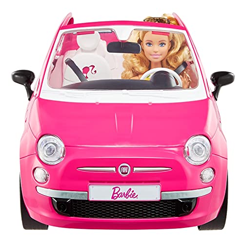 Barbie GXR57 - Puppe und Fiat, Viersitzer und Barbie-Puppe mit Moden und Accessoires, Geschenk für Kinder von 3 bis 7… – Bild 2