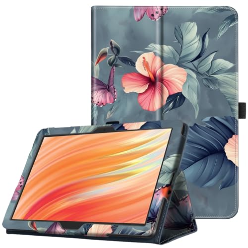 Funda tipo libro para tablet de 10.1 pulgadas con autoencendido color flor de melocotón
