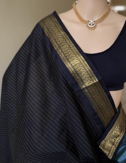 Image of South Cotton Gadwal Saree for Women | Celebrity Inspired Traditional Ethnic Wear | Chettinad & Kalyani Cotton Sarees | Soft Cotton Saree with Blouse Piece | White