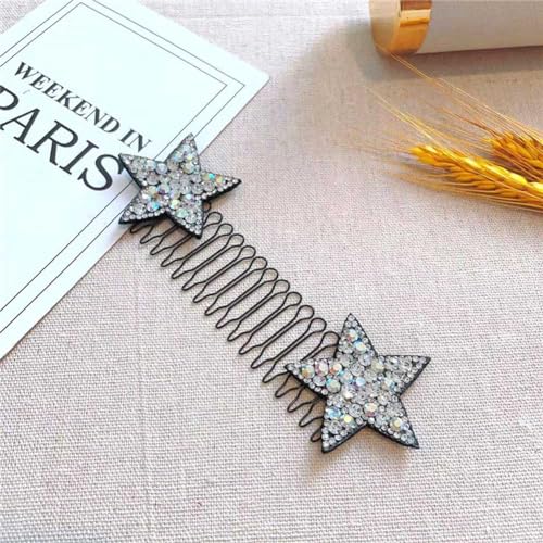 5 Peines Invisibles con Pedrería para Peinado miniatura 5