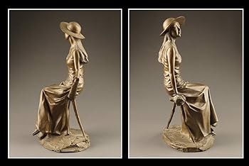 Amazon.co.jp: 彫刻家大道寺光弘作ブロンズ「木漏れ陽の中で