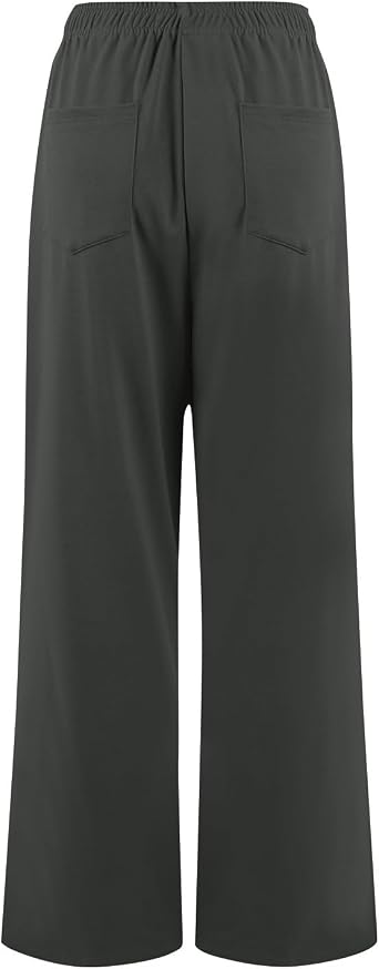 Damen Baggy Jogginghose – High Waist, Lockere Sweatpants Für Sport & Freizeit, Grün, Größe L
