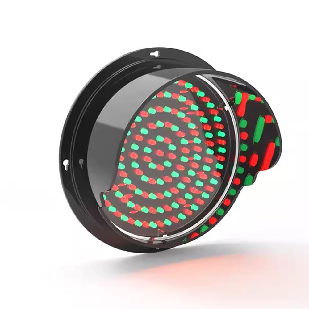 Przemysłowe światło drogowe LED 220 V - czerwony/zielony/żółty wskaźnik 200 mm/8 cali do samoobsługowej stacji myjni, przezroczysta obudowa z poliwęglanu, pilot zdalnego sterowania (24 V co