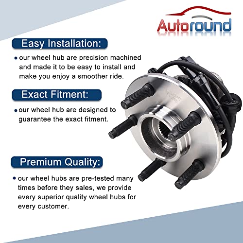 Autoround 515003 (4X4) Front Wheel Hub And Bearing Assembly Replacement For Ford Explorer, Ranger, Mercury Mountaineer, Mazda B3000, B4000 #TOP5