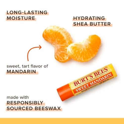 Burts Bees Sweet Mandarin Moisturizing Lip Balm Unisex 0.15 Oz #TOP3