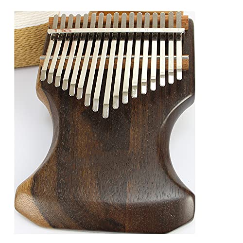 WGOEODI Piano à Doigt en Bois Massif 17 Touches Kalimba, Marron - Les Beatles, Paul McCartney, John Lennon, RIngo Starr, George Harrison WGOEODI Piano à Doigt en Bois Massif 17 Touches Kalimba, Marron