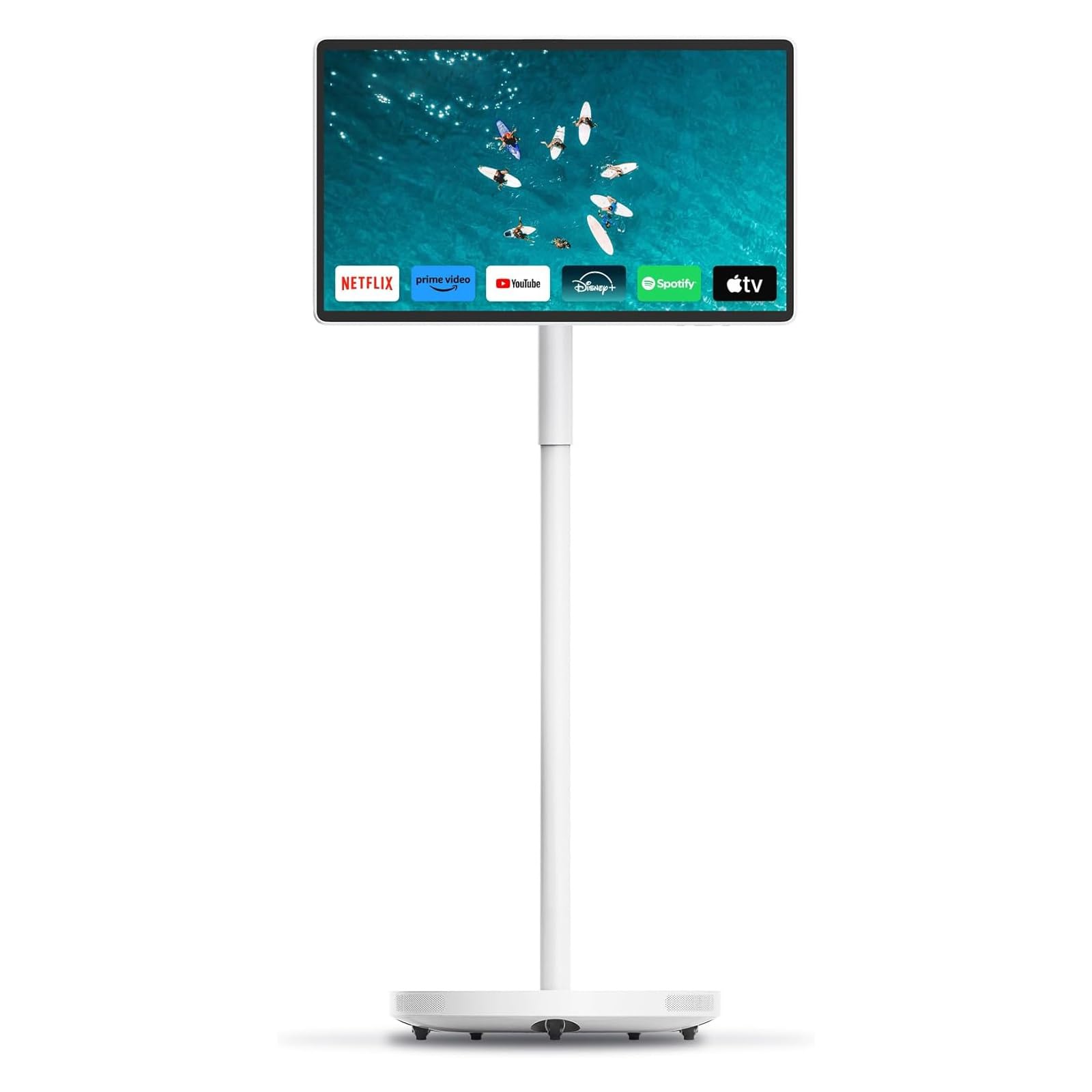 Televisor Inteligente Portátil Pantalla Táctil, Televisor 1080p, S Istema Operativo Android, Cámara 13MP, Subwoofer, WiFi, Bluetooth, Batería 5-8 Horas, Soporte Portátil(8+128G,23.8'')