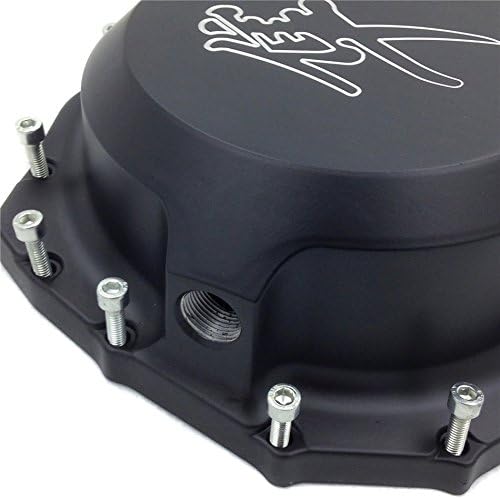 SMT-Engine Clutch Cover Compatible With Suzuki Hayabusa Gsxr1300 1999-2013 B King Black Right Side B [B01M26SRAH]