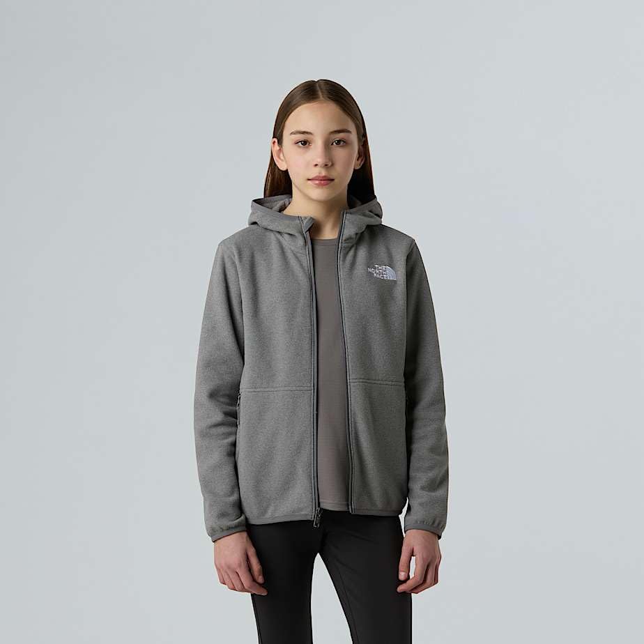 THE NORTH FACE Girls' Glacier Lightweight Full Jacket | 3 Piece Hood with Secure-Zip Hand Pockets2
