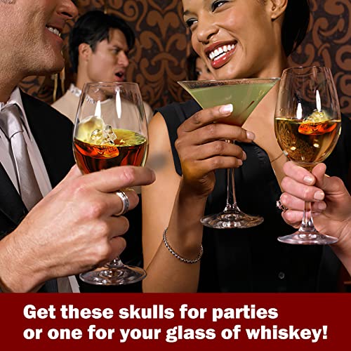 Whiskey Ice Mold | Large Ice Cube Molds | Skull Ice Cube Molds For Cocktails | Silicone Large Ice Cube Tray | Whiskey Cocktail Bourbon Ice Cubes Mold #TOP6