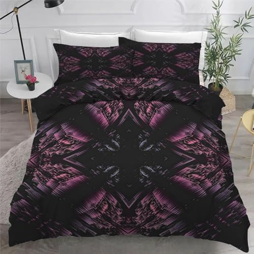 BSYYZQC Bettwäsche 135x200 Blumen Bettwäsche-Sets Optische TäUschung...