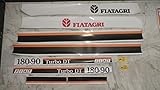 fiat 180 nc usato  KIT ADESIVI DECALCOMANIE TRATTORE FIAT 180-90 COMPLETI DI ADESIVI CABINA LE STRISCE BIANCHE POTRESTE VERNICIARLE