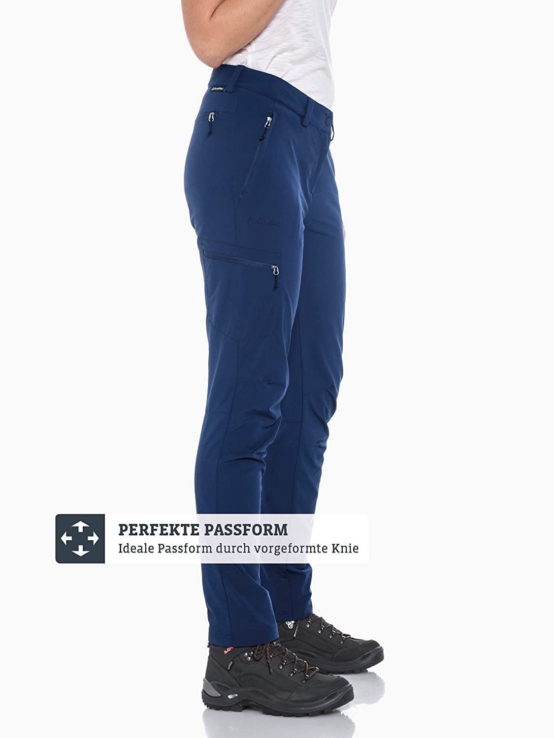 Schöffel Damen Pants Ascona, leichte Wanderhose für Frauen, vielseitige Outdoor Hose mit optimaler Passform und praktischen Taschen